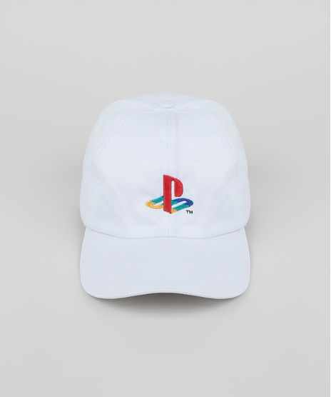 Bone-Masculino-Aba-Curva-com-Bordado-Playstation-Branco-9946704-Branco_1
