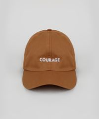 Bone-Masculino-Aba-Curva-com-Bordado-Courage-Marrom-9946717-Marrom_1