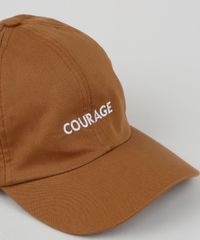 Bone-Masculino-Aba-Curva-com-Bordado-Courage-Marrom-9946717-Marrom_2