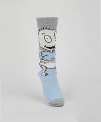 Meia-Feminina-Tommy--Os-anjinhos-Cano-Alto-Cinza-9957141-Cinza_1