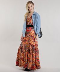Vestido-Longo-Estampado-Etnico-Amarelo-Escuro-8611180-Amarelo_Escuro_3