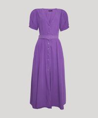 Vestido-Feminino-Mindset-Midi-com-Botoes-e-Cinto-Manga-Bufante-Roxo-9950115-Roxo_5