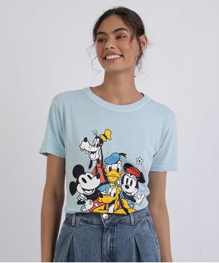 T-shirt-Feminina-Mindset--Turma-do-Mickey--Manga-Curta-Decote-Redondo-Azul-Claro-9953970-Azul_Claro_1