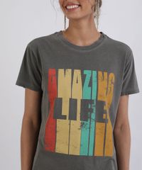 T-shirt-Feminina-Mindset--Amazing-Life--Manga-Curta-Decote-Redondo-Chumbo-9955006-Chumbo_4