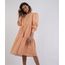Vestido-Feminino-Mindset-Midi-Estampado-Xadrez-Com-Babado-Manga-Longa-Laranja-9958201-Laranja_1