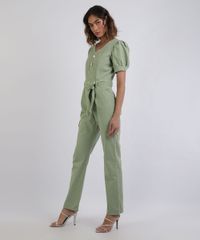 Macacao-de-Sarja-Feminino-Mindset-Manga-Curta-Bufante-com-Bolsos-e-Faixa-para-Amarrar-Verde-Claro-9960017-Verde_Claro_3