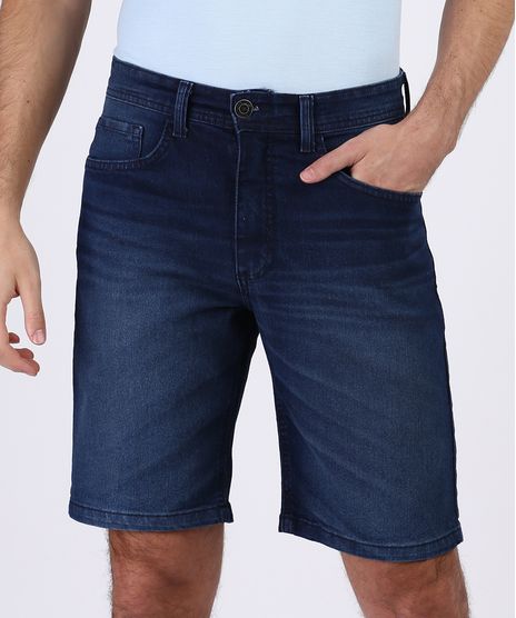 Bermuda-Jeans-Masculina-Slim-Casual-Azul-Escuro-9953161-Azul_Escuro_1