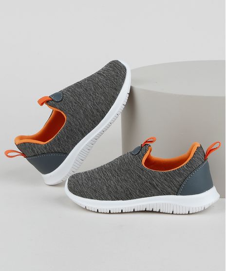 Tenis-Infantil-Sonho-de-Crianca-Knit-Calce-Facil-com-Recortes-Chumbo-9960561-Chumbo_1