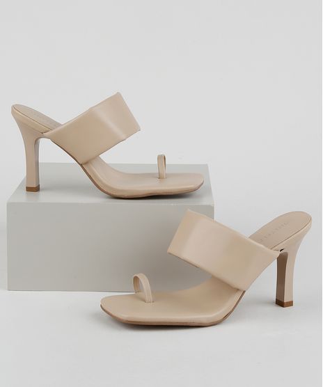 Tamanco-Feminino-Oneself-Bico-Quadrado-Salto-Medio-Fino-Bege-9955340-Bege_1