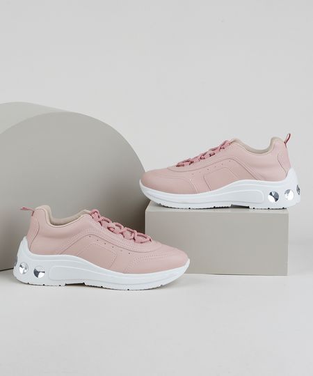 Tenis-Feminino-Zatz-Sneaker-Chunky-com-Strass-Rosa-9959539-Rosa_1 Tenis-Feminino-Zatz-Sneaker-Chunky-com-Strass-Rosa-9959539-Rosa_1