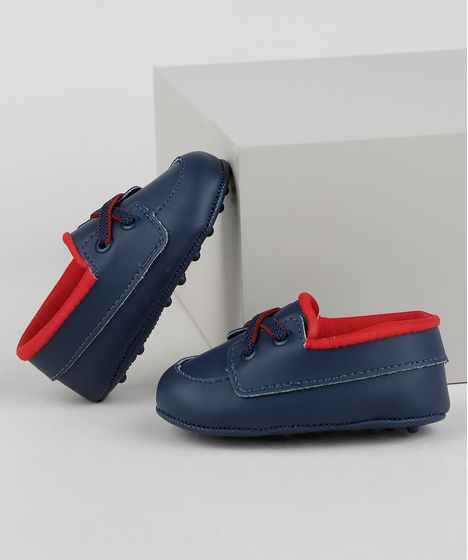 mocassim azul marinho infantil