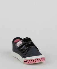 Tenis-em-Jeans-Infantil-Pimpolho-Cachorrinho-com-Velcro-Preto-9959676-Preto_3