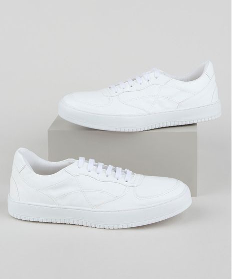 Tenis-Feminino-Oneself-com-Costura-Decorativa-Branco-9955221-Branco_1