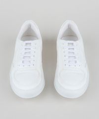 Tenis-Feminino-Oneself-com-Costura-Decorativa-Branco-9955221-Branco_5