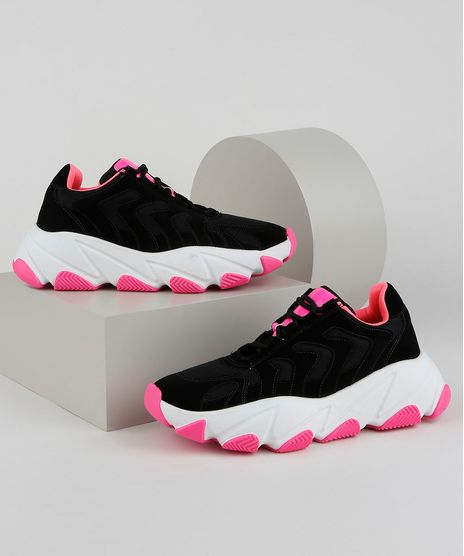 Tenis-Feminino-Zatz-Sneaker-Chunky-com-Recortes-Preto-9959230-Preto_1