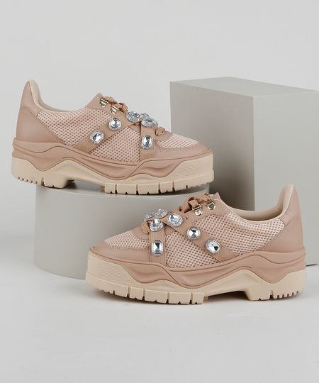 Tenis-Feminino-Zatz-Sneaker-Chunky-com-Strass-Rose-9959442-Rose_1