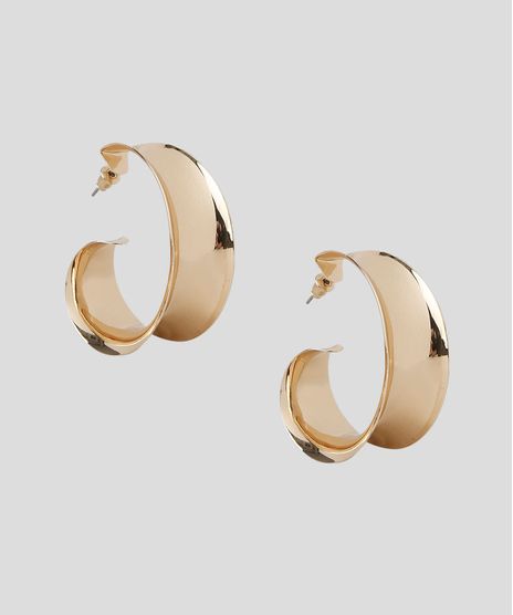 Brinco-Feminino-de-Argola-com-Micangas-Dourado-9937563-Dourado_1