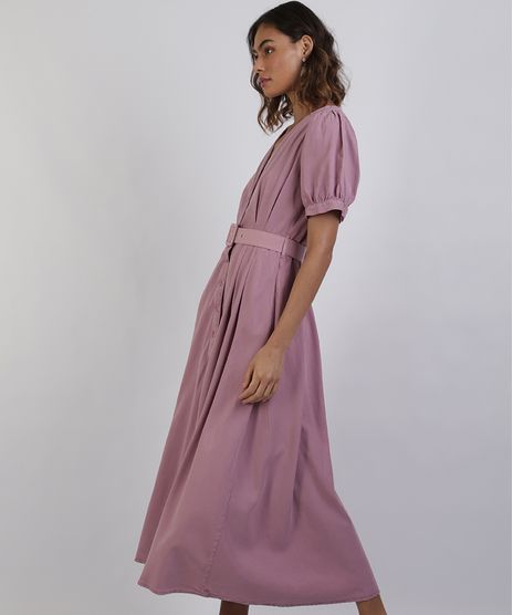 Vestido-Feminino-Mindset-Midi-com-Botoes-e-Cinto-Manga-Bufante-Rose-9950108-Rose_1