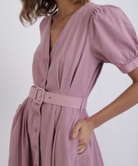 Vestido-Feminino-Mindset-Midi-com-Botoes-e-Cinto-Manga-Bufante-Rose-9950108-Rose_4