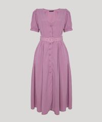 Vestido-Feminino-Mindset-Midi-com-Botoes-e-Cinto-Manga-Bufante-Rose-9950108-Rose_5
