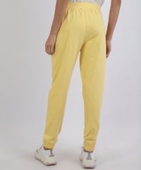 Calca-de-Moletom-Feminina-Mindset-Jogger-Cintura-Media-Amarela-9957123-Amarelo_2