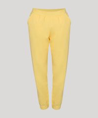 Calca-de-Moletom-Feminina-Mindset-Jogger-Cintura-Media-Amarela-9957123-Amarelo_5
