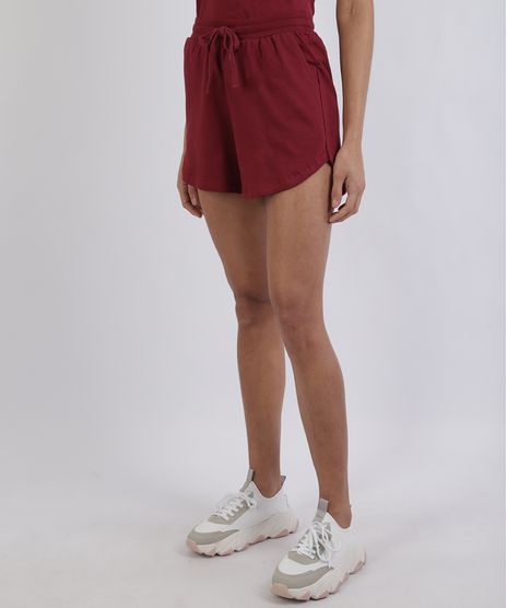 Short-de-Moletom-Feminno-Mindset-Cos-com-Cadarco-e-Bolsos-Vinho-9958842-Vinho_1