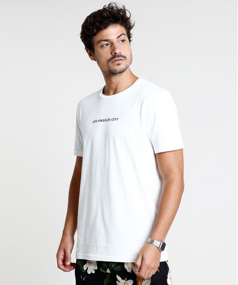 Camiseta-Masculina-Certificada-C2C™--Los-Angeles-City--Manga-Curta-Gola-Careca-Off-White-9780663-Off_White_1