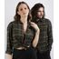 Camisa-Unissex-Estampada-Xadrez-em-Flanela-com-Bolso-Manga-Longa-Verde-9809541-Verde_1