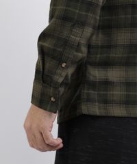 Camisa-Unissex-Estampada-Xadrez-em-Flanela-com-Bolso-Manga-Longa-Verde-9809541-Verde_5