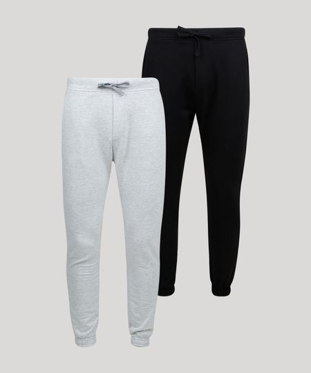 Kit-de-2-Calcas-de-Moletom-Masculina-Jogger-com-Bolsos-Multicor-9953026-Multicor_1 Kit-de-2-Calcas-de-Moletom-Masculina-Jogger-com-Bolsos-Multicor-9953026-Multicor_1