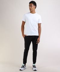 Kit-Masculino-de-Camiseta-Manga-Curta-Gola-Careca---Calca-de-Moletom-Multicor-9951937-Multicor_2