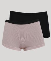 Kit Calcinhas Boyshort Delrio