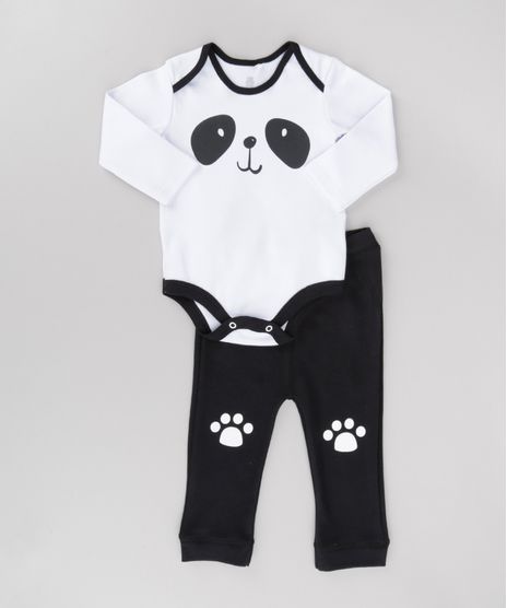 Conjunto-de-Body--Panda--Branco---Calca-em-Moletom-Preta-8686109-Preto_1