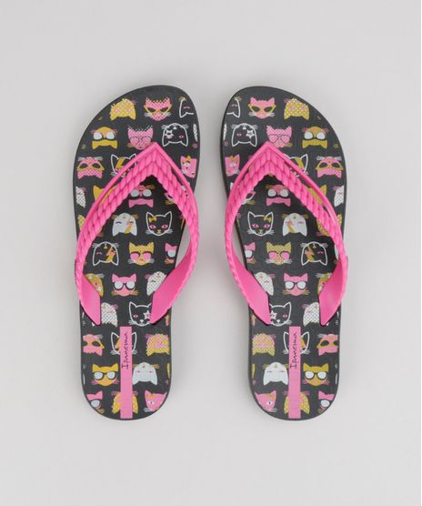 Chinelo-Ipanema-Estampado-de-Gatos-Preto-8742240-Preto_1
