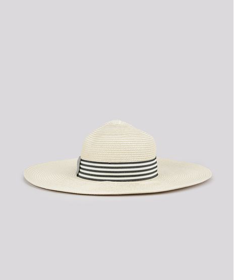 Chapeu-de-Praia-com-Faixa-Listrada-Bege-Claro-8624751-Bege_Claro_1