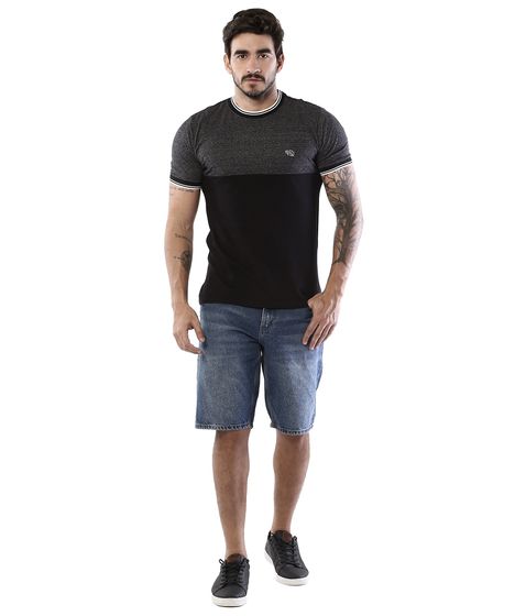 bermuda jeans masculina sawary