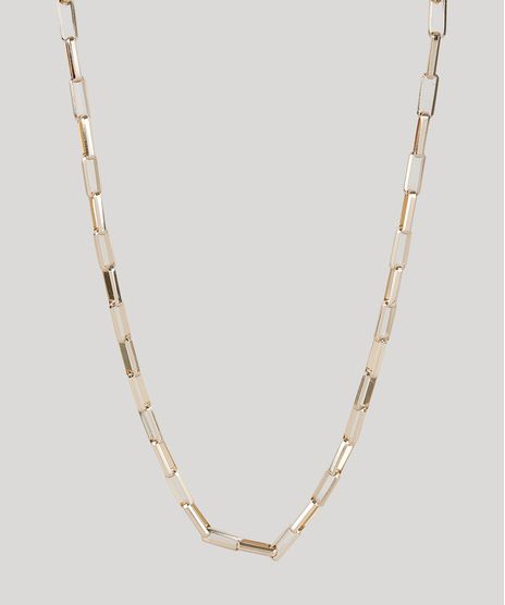 Colar-Duplo-Feminino-com-Elos-Retangulares-Dourado-9935214-Dourado_1
