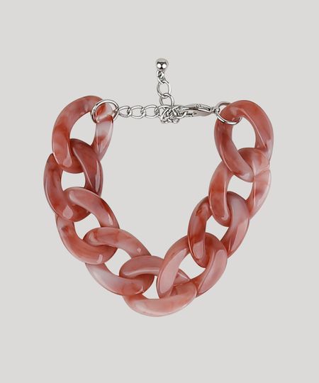 Pulseira-Feminina-com-Elos-Grandes-Vermelha-9935215-Vermelho_1
