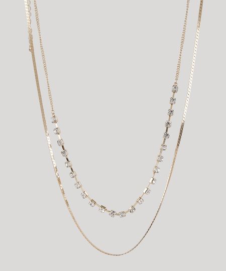 Colar-Duplo-Feminino-com-Strass-Dourado-9937559-Dourado_1