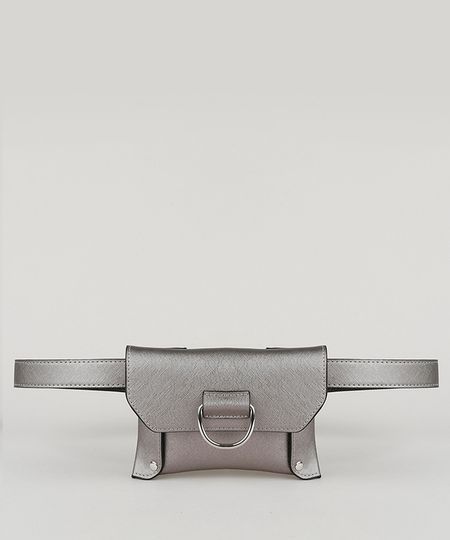 Pochete-Feminina-Pequena-com-Lapela-Prateada-9913772-Prateada_1