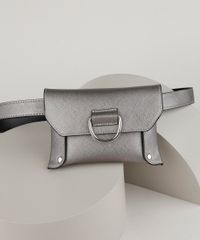 Pochete-Feminina-Pequena-com-Lapela-Prateada-9913772-Prateada_2