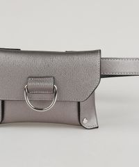 Pochete-Feminina-Pequena-com-Lapela-Prateada-9913772-Prateada_4