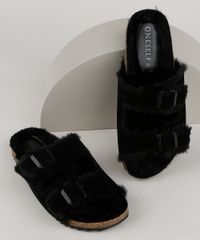 Rasteirinha-Feminina-Oneself-Biken-com-Pelo-Preta-9958043-Preto_1