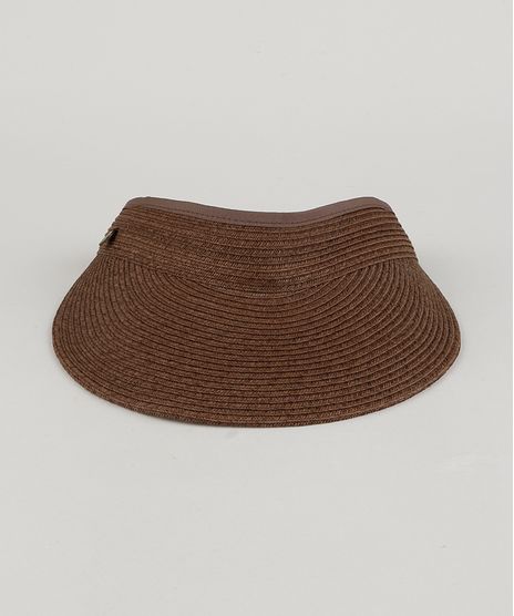 Viseira-de-Praia-Feminina-Dobravel-Marrom-9243518-Marrom_1