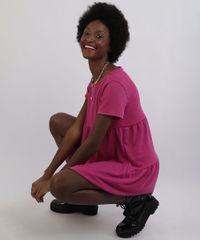 Vestido-Feminino-Curto-Com-Babado-Manga-Curta-Decote-Redondo-Pink-9960222-Pink_5