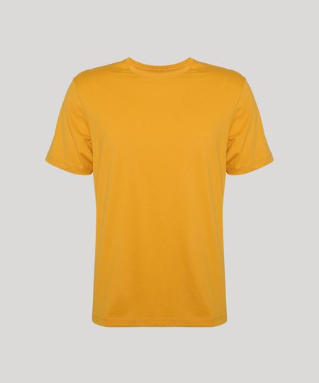 Camiseta-Masculina-Manga-Curta-Gola-Careca-Amarela-9947820-Amarelo_1