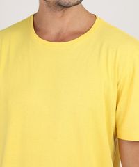 Camiseta-Masculina-Manga-Curta-Gola-Careca-Amarela-9947820-Amarelo_4