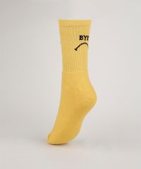 Meia-Masculina-Cano-Alto-Divertida--Hi-Bye--Amarela-9468287-Amarelo_2