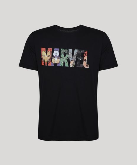 Camiseta-Masculina-Marvel-Manga-Curta-Gola-Careca-Preta-9955457-Preto_1